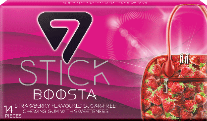 7 Stick Chewing Gum Strawberry Boosta